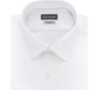 Men's White long sleeved dress shirt